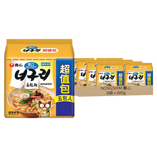 NONGSHIM 農心 爽口海鮮味烏龍麵, 600g, 8袋