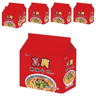 維力 真爽 蔥辣牛肉風味麵 75g, 30包