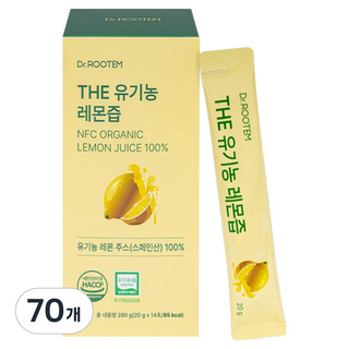 닥터루템 정품 THE 유기농 레몬즙 스틱, 20g, 70개