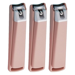 喵汪森林 防飛濺指甲剪 大, 3個, 粉色 防指甲飛濺設計，保持環境清潔，刀口鋒利耐用