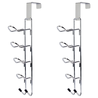 AXIS 艾克思 立體式多功能門後掛鉤 免安裝 100%台灣製造, 銀色, 2個