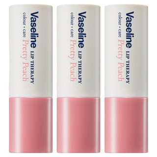 Vaseline 凡士林 潤色唇膏, 04 漂亮的桃子, 4.2克, 3個
