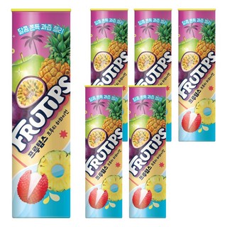 FRUTIPS 黑嘉麗 夏威夷水果風味軟糖, 70g, 6包