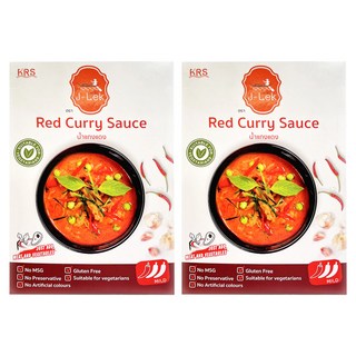 J-LEK 紅咖哩醬, 加熱即食, 無味精, 無防腐劑, 適合素食者, 250g, 2盒