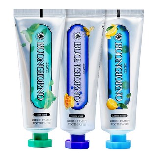 DENTI BUONGIORNO 牙膏3件組(口氣清新 + 牙齦護理 + 牙垢護理), 300g, 1組