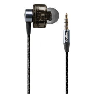 aibo 驅動入耳式線控耳機麥克風 7mm雙動圈 高靈敏度麥克風, LY-MIC-EP12, 黑色