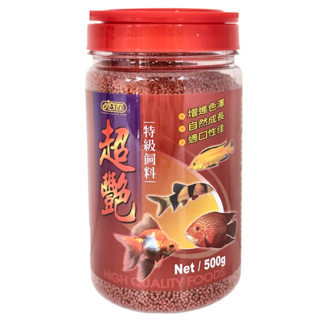 ISTA 伊士達 超艷特級飼料 小粒 上浮型 增進色澤 自然成長 適口性佳 500g, 1瓶