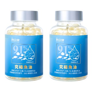 CLINICO CARE 科立健 維生素E Omega-3 究極魚油, 60顆, 2瓶