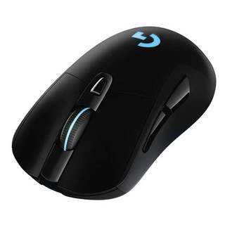 Logitech G 羅技G 無線電競滑鼠 G703 符合人體工學設計 LIGHTSPEED無線技術 橡膠握把, 黑色