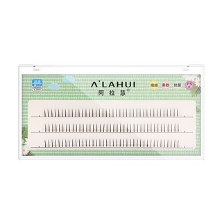 A'LAHUI 阿拉慧 小惡魔3D自黏單簇假睫毛, 下睫毛三排6mm, 1組