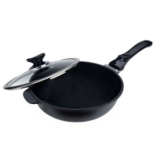 Miyaco 米雅可 遠紅外線陶瓷不沾深型平底鍋 人體工學把手 台灣製造, 30cm, 1個