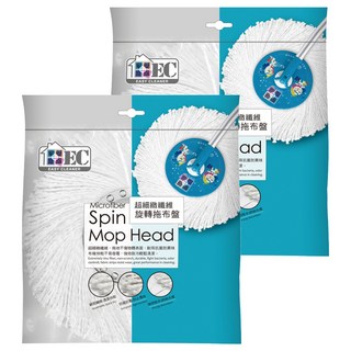 EASY CLEANER 家簡塵除 旋轉拖布盤, 39cm, 2個