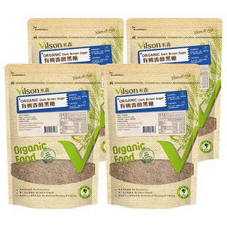 Vilson 米森有機 有機黑糖, 450g, 4包