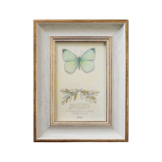 STYLE G時代家居仿舊巴洛克復古相框 桌面壁掛兩用 精緻居家裝飾, 6 x 4, 米白色, 1件