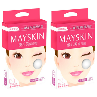 MAYSKIN 優若美 吸收型 痘痘貼 1.5cm, 12入, 2組