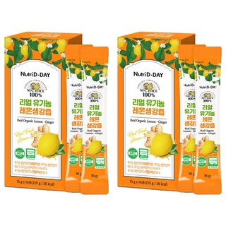Nutri D-DAY NFC檸檬生薑汁隨身包 14條入, 2個, 210g