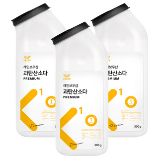 레인보우샵 K1 프리미엄 톡톡이 과탄산소다 세제, 500g, 3개