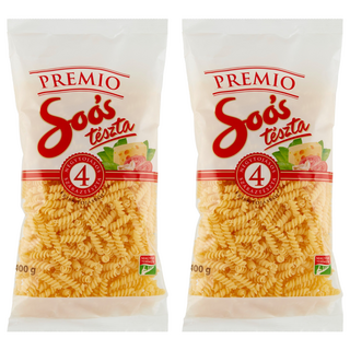 Soós Tészta 雞蛋螺旋麵 匈牙利進口 義大利麵, 400g, 2包
