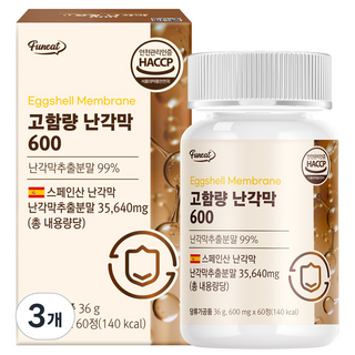 퍼니트 고함량 난각막추출물 600 36g, 60정, 3개