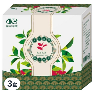 歐可茶葉 冷泡茶紅玉紅茶, 16包, 3g, 3盒