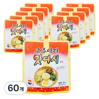 페퍼랩 고추나라 맛다시 양념, 60g, 60개