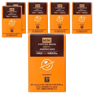 The Coffee Bean 即溶美式咖啡粉隨身包, 900mg, 30條, 6盒