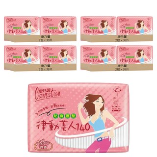 康乃馨 律動美人140 護墊 微香, 14cm, 38片, 8包