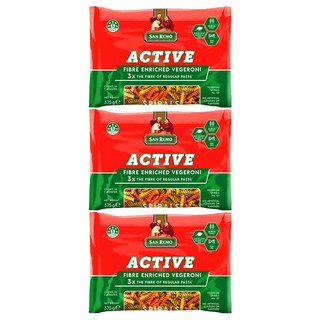 SAN REMO 蔬菜螺絲麵, 375g, 3包