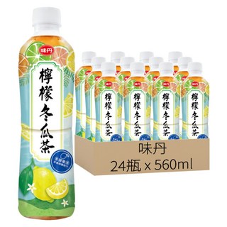 味丹 檸檬冬瓜茶, 560ml, 24瓶
