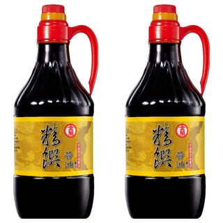 KIMLAN 金蘭 精饌醬油 非基因改造黃豆 澳洲海鹽 適合各式料理, 1.5L, 2瓶