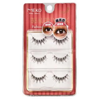 MEKO 韓系女團御用無痕假睫毛, 逆襲纖長款, 1組