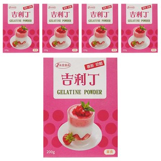 永詮食品 超鑽吉利丁粉 200g, 5盒
