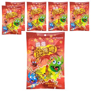 霹靂 跳跳糖 (奶素) 每包含25小包, 33g, 6袋