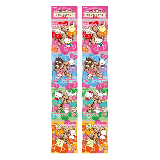 hokka 北陸製菓 三麗鷗蝴蝶結造型四連餅 原味, 80g, 2組