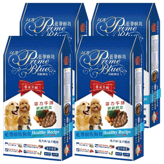 LCB 藍帶廚坊 成犬/全犬種用 乾飼料 牛肉野菜 活力健康, 7.5kg, 4袋