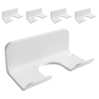 Pickypicks 免打孔黏貼式吹風機掛架, 5個, 白色