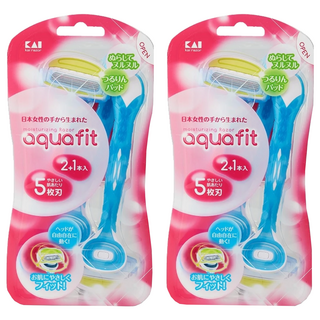 KAI 貝印 razor 五刀刃得體刀 輔助修飾毛髮, 3支, 2組