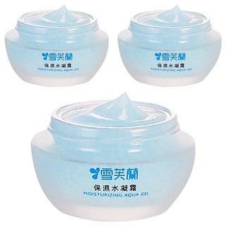 雪芙蘭保濕水凝霜，水漾凝霜質地，玻尿酸胜肽，日間夜晚保養修護，清爽不油光, 50g, 3罐