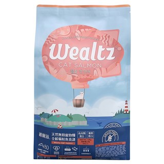 Wealtz 維爾滋 全齡貓 天然無穀寵物乾糧, 1.2kg, 1袋, 鮭魚