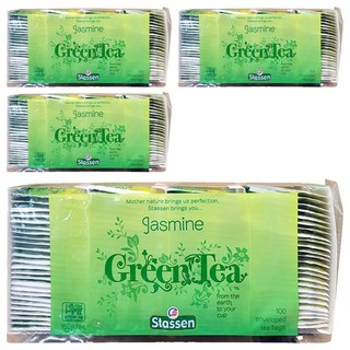 Stassen 司迪生 茉莉綠茶, 1.5g, 100包, 4袋