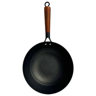 Unioncord LAGO 鐵鑄炒鍋 鍋身鑄鐵 手柄不鏽鋼、木, 24cm, 1個