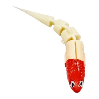 Castaic 4.25吋 多節軟魚 釣組 Neko 汲頭鉤 無鉛 倒吊 Super J Set 5入, 紅頭白, 1包