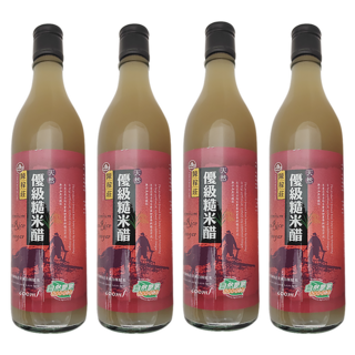 陳稼莊 優級糙米醋, 600ml, 4瓶