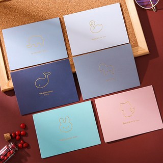 윰스 골드라인 일러스트 미니 카드 6종 세트, 동물, 1세트