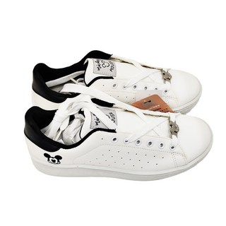 迪士尼 米奇經典造型手工休閒鞋, 可愛休閒風, 舒適好穿搭, 23cm, 白色, 1雙