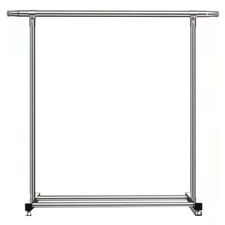 京太陽 單桿不鏽鋼曬衣架, 可擴展, 130 x 128 x 41cm, 1個, Silver