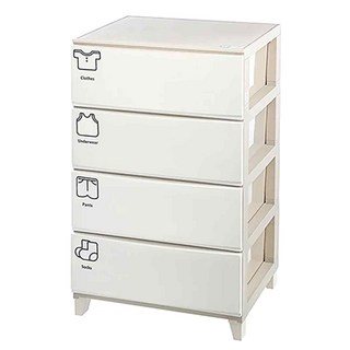 KEYWAY 聯府 伊利莎四層櫃 YJ-401 543 x 418 x 891mm 120L, 白色, 4層