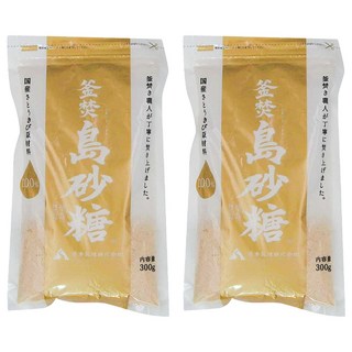 薩南製糖 釜焚 島砂糖 300g 日本鹿兒島產, 2包