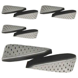 記憶棉增高鞋墊 半墊 全墊, 2cm 3cm 4cm 5cm, 透氣網布舒適防臭, 輕盈柔軟, 灰色, 1組