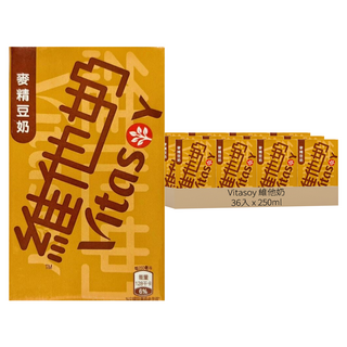 Vitasoy 維他奶 麥精豆奶, 250ml, 36入